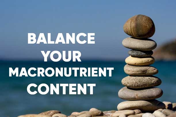 Balance your macronutrient content
