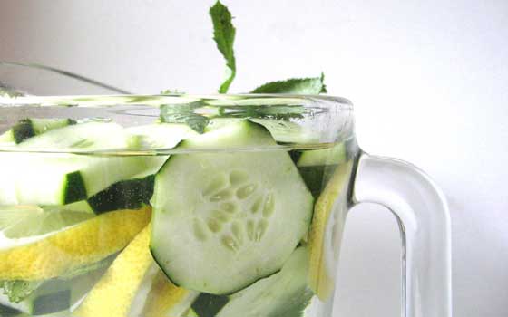 Cucumber Lemon Water