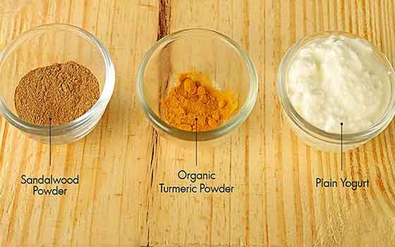 Turmeric, Yogurt, & Sandalwood Facemask